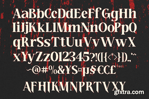 NIght Georgia - Horror Serif Font VBYHEZ7