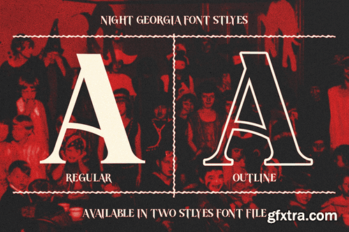 NIght Georgia - Horror Serif Font VBYHEZ7