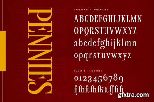 Pennies - Quirky Serif Typeface 6BGVTN5