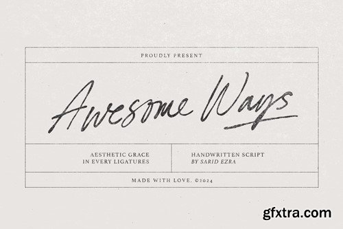 Awesome Ways - Ligature Script MJ3CTMQ