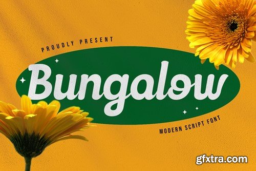 Bungalow - Modern Script Font 3ZRGYMT