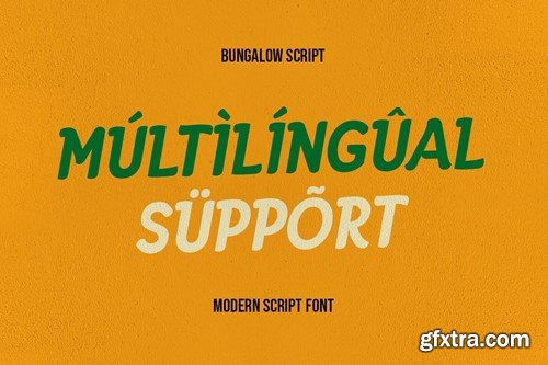 Bungalow - Modern Script Font 3ZRGYMT