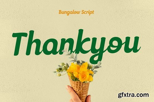 Bungalow - Modern Script Font 3ZRGYMT