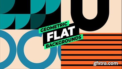 Videohive Geometric Flat Backgrounds 54967384