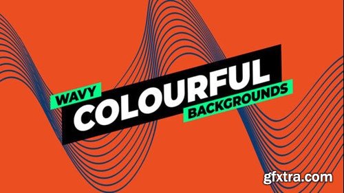 Videohive Wavy Colourful Backgrounds 54967583