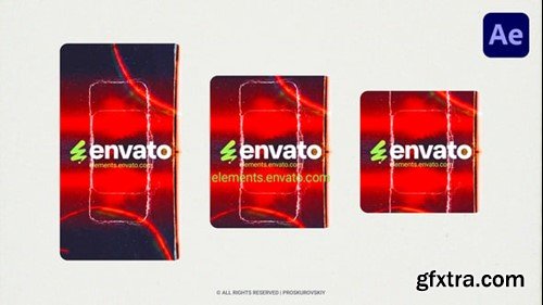 Videohive Vertical Retro Glitch Logo 54995802