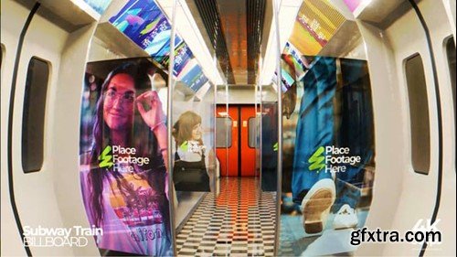 Videohive Subway Train Billboard Mockup 54958240