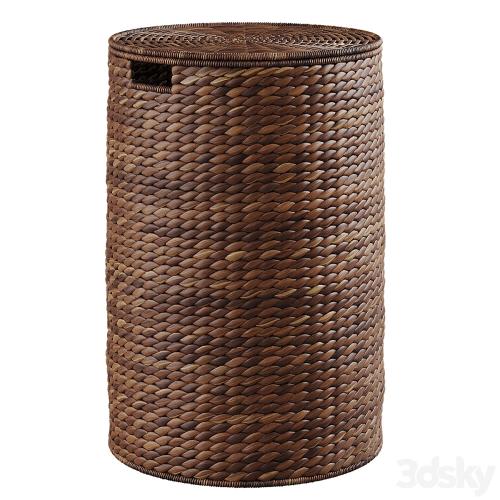 Wicker laundry baskets