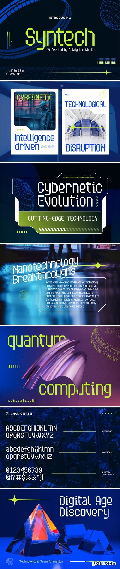 CM - Syntech Futuristic Sans Serif Font 285557195