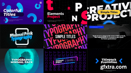 Videohive Typography Slides Vol.01 55001804