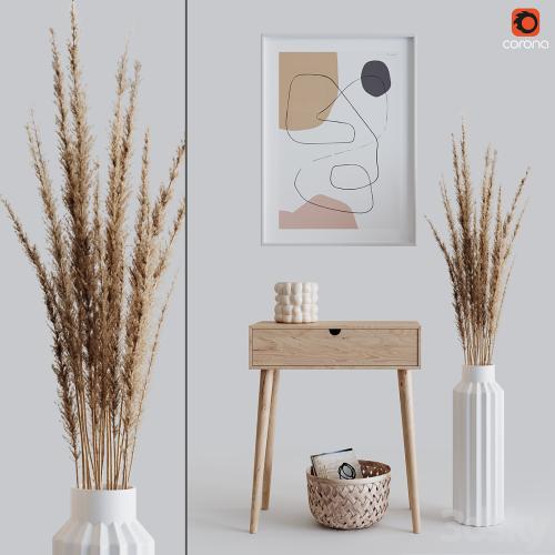 Decoration Set 04 pampas & Console