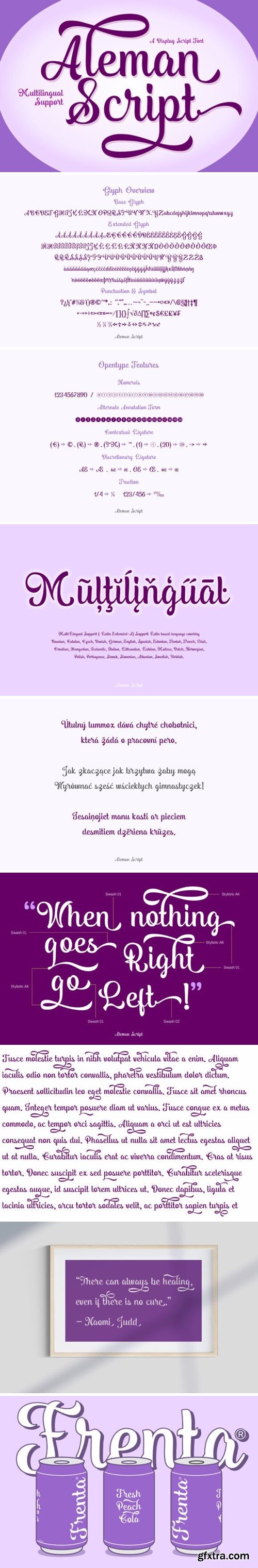 Aleman Script Font