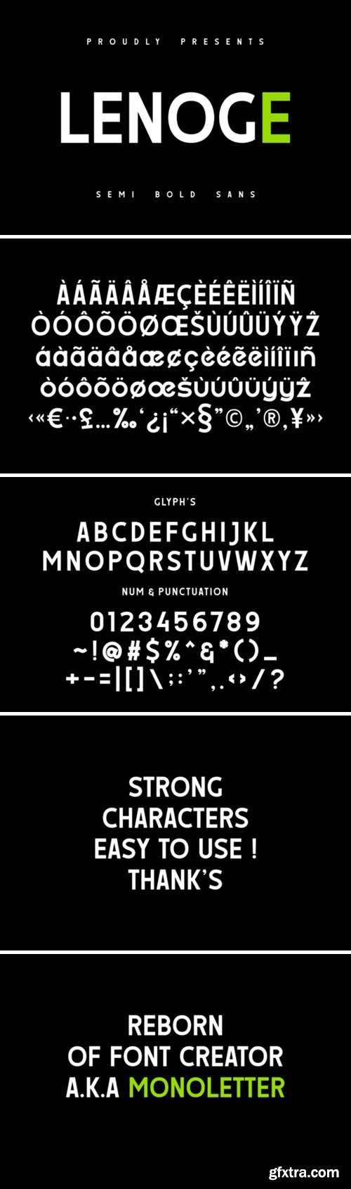 Lenoge Font