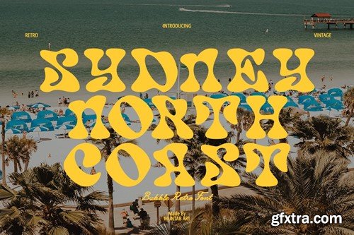 Sydney North Coast Bubble Retro Font JNEVE4T