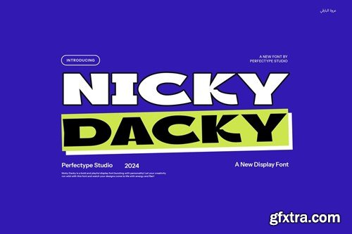 Nicky Dacky Modern Display Serif Font 7PVA6XY