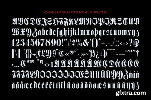 Gamila – Blackletter Font 2KD8EMQ