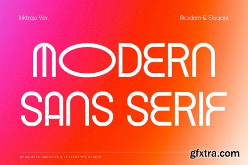 Gorphy Inktrap Modern & Elegant Sans Serif 3L279TE