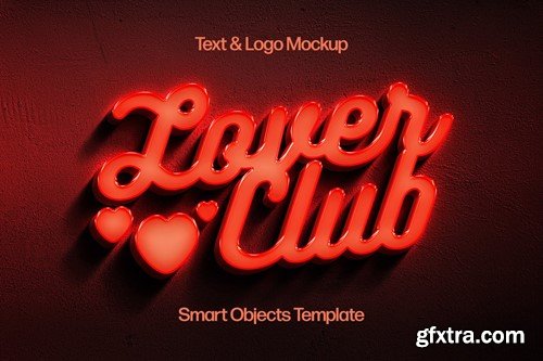 Red Neon Wall Text & Logo Effect AQBWG9V