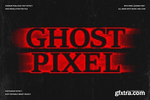 Horror Pixelated Text Effect - EGLS U283SUA