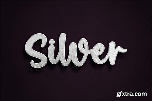 Glitter Silver Text Effect Mockup ZRWL2AB