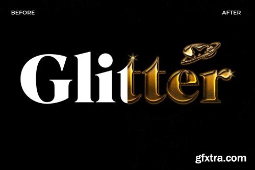 Glitter Text Effect BDACVFF