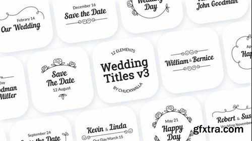 Videohive Wedding Titles v3 54910366