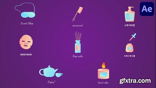 Videohive Spa Relaxing Icons And Titles for After Effects 54989668