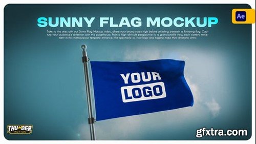 Videohive Sunny Flag Mockup 54918919