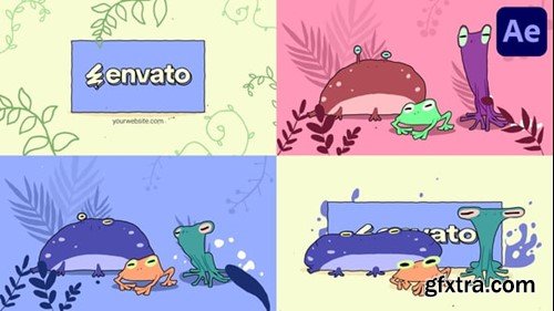 Videohive Cartoon Frogs Logo for After Effects 54946916