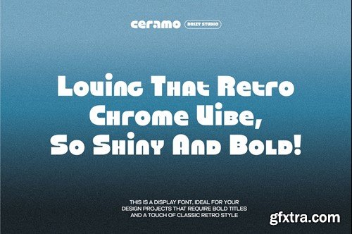 Ceramo – Retro Geometric Display Font 3Z77JYD