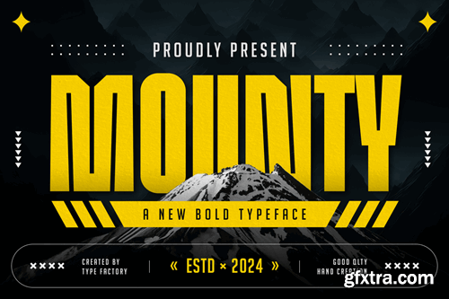 Mounty - New Bold Typeface D35FSR9