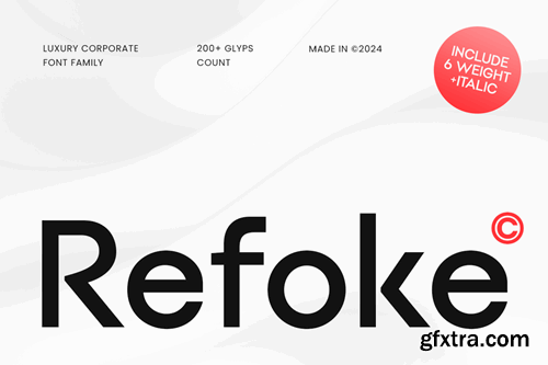 Refoke - Luxury Corporate Font Family 2R3WQRK