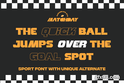 Matchday - Sport Race Font 89VAE5P