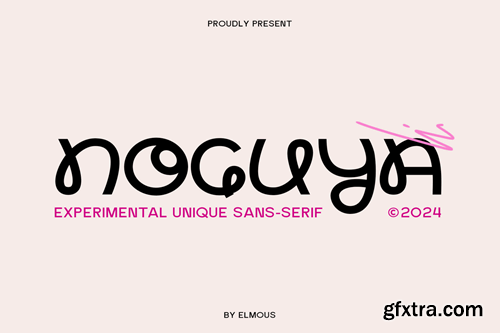 Noguya - Experimental Unique Sans Font DM744ZP