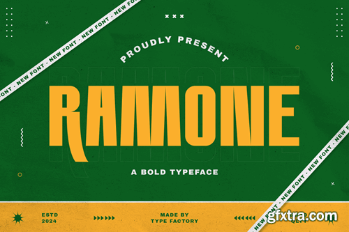 Ramone - Bold Typeface 3N42RTD