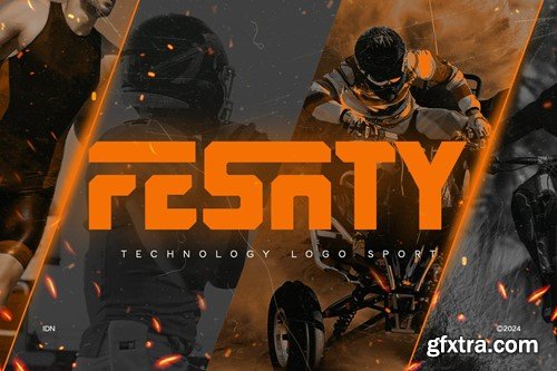 Fesaty - Sport Technology Logo Font U6KR4TT