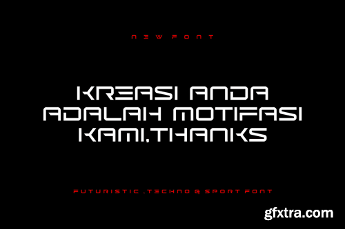 Robexs - Futuristic Techno Sport Font 29K5SP5