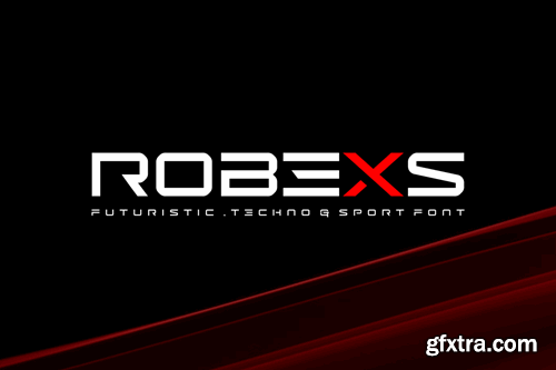 Robexs - Futuristic Techno Sport Font 29K5SP5