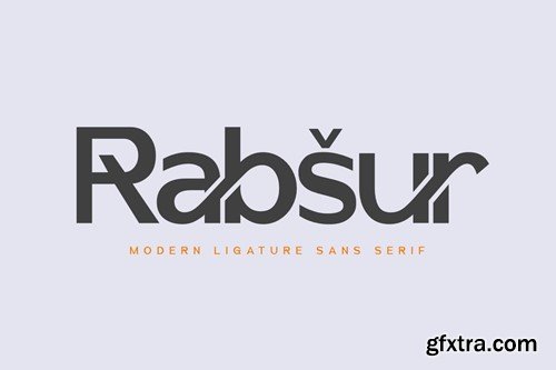 Rabsur - Modern Ligatures Sans HGXF3E3