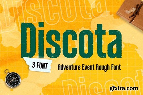 Discota - Adventure Event Rough Font X528B6T