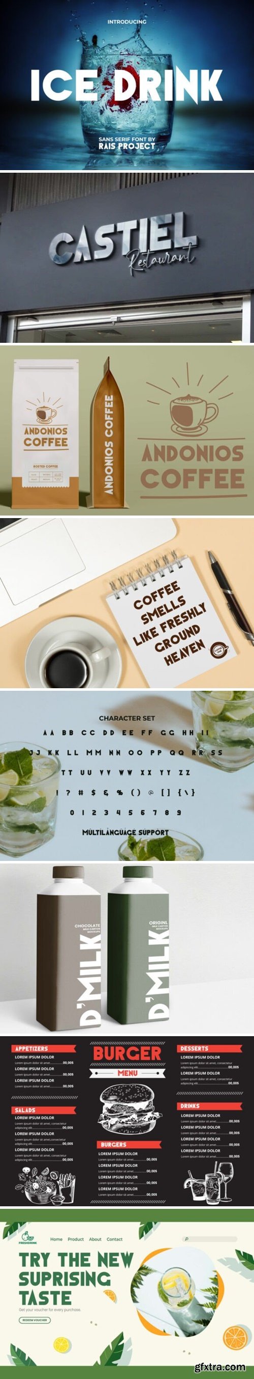 Ice Drink Font