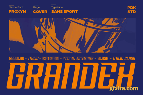 Grandex - Sport Baseball Display Font T5DMWC7