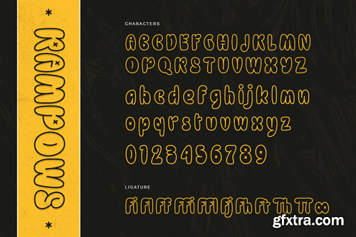 Rampows - Balloon Typeface GSR8DTC