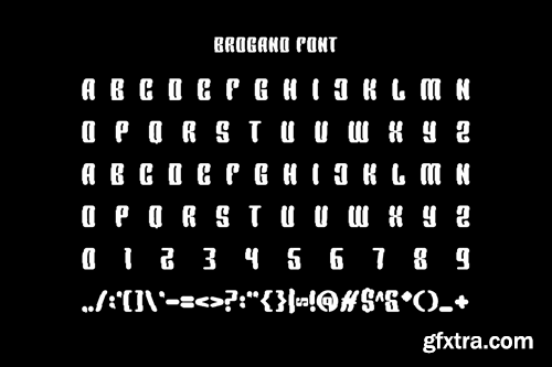 Brogand - Futuristic & Glitch Font 8URGAY8