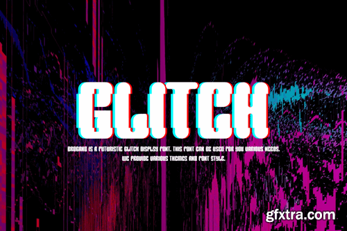 Brogand - Futuristic & Glitch Font 8URGAY8