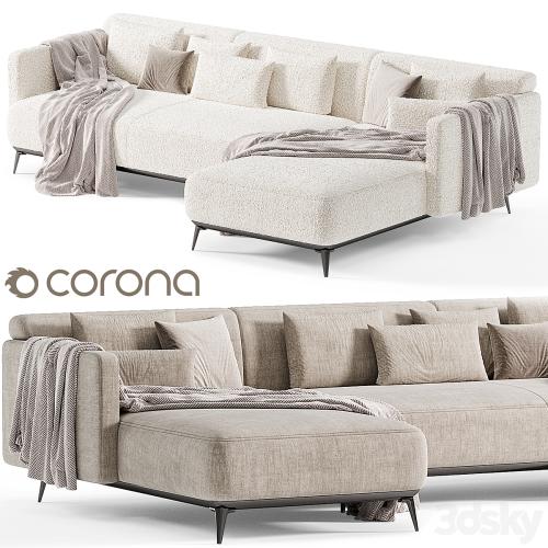 SOFA MODENA WITH RECREATION MODULE By Boconcept