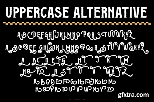 Bellosa Display Font ENFQUAF