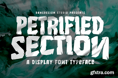 Petrified Section Graffiti Horror Display Font UWMZD72