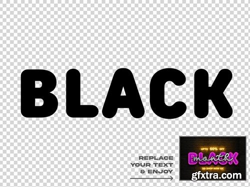 Black Friday Sale Editable Text Effect Set V3NA275