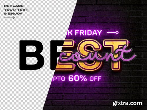 Black Friday Sale Editable Text Effect Set V3NA275